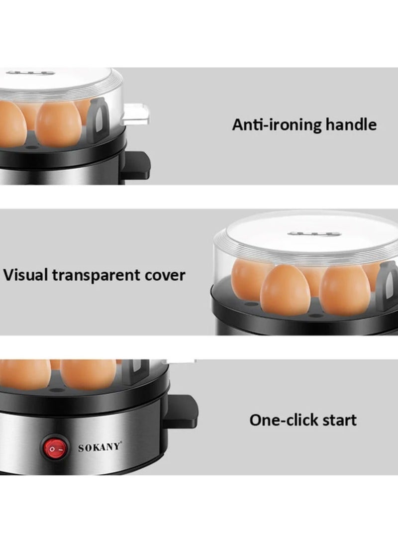 Sokany SK-07066 Portable Electric Stainless Steel 360W Egg Boiler Egg Cooker  (Silver, 7 Eggs) - Image 5